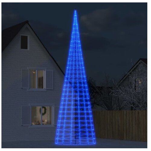 vidaXL Svjetlo za božićno drvce na stijegu 3000 LED plave 800 cm Cijene