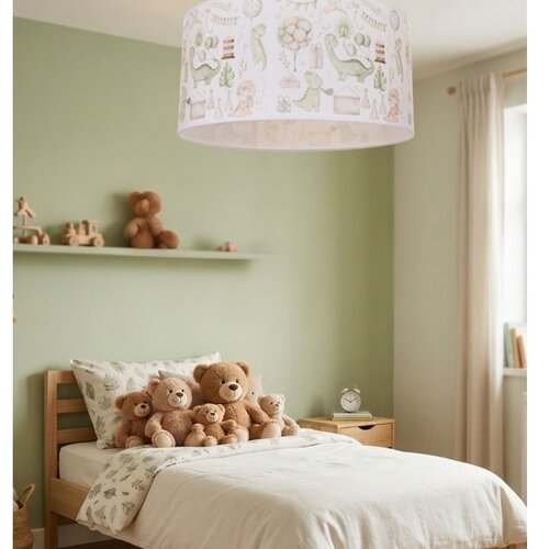  Dečije plafonsko svetlo KIDS ROOM 1xE27/60W/230V prečnik 40 cm dinosaurus Slike