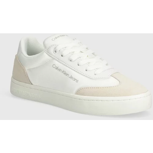 Calvin Klein Jeans Superge CLASSIC CUPSOLE LOW MIX INDC bela barva, YW0YW01389