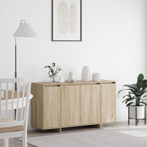 vidaXL Oak Sideboard Sonoma hrast Konstruirano drvo 135 x 41 x 75 cm Cijene