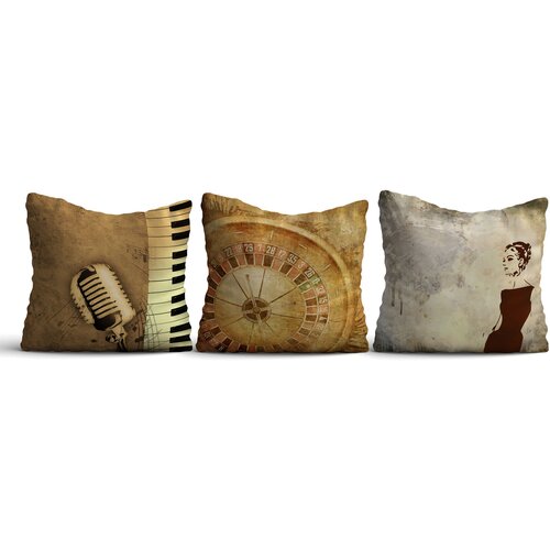 Opviq set 3 jastuka 43x43cm Šareni Cene