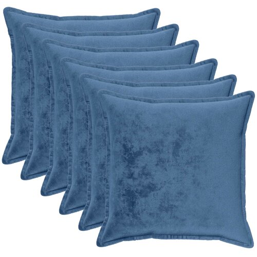  Presvlaka za jastuk 6 pcs HOUTEN Svjetloplava 60 x 60 cm Flanel Cijene