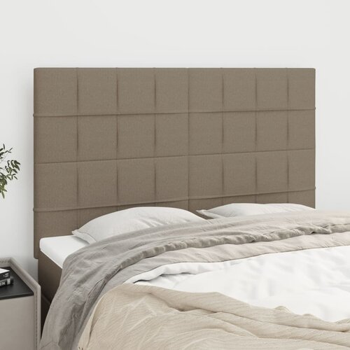 VidaXL Uzglavlja 4 kom smeđesivi 72 x 5 x 78/88 cm od tkanine Slike