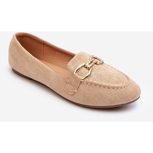 Kesi Women&amp;#039;s beige Ghana loafers with embellishment Slike