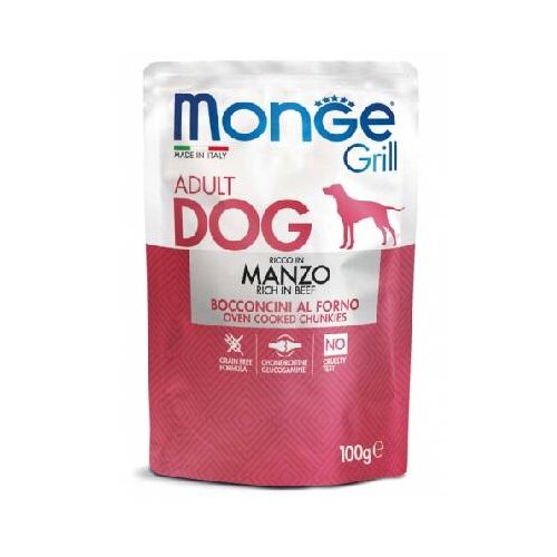 Monge dog Grill Govedina 100 g vrečka Cene