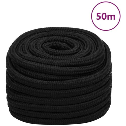 vidaXL Delovna vrv črna 25 mm 50 m poliester Cene