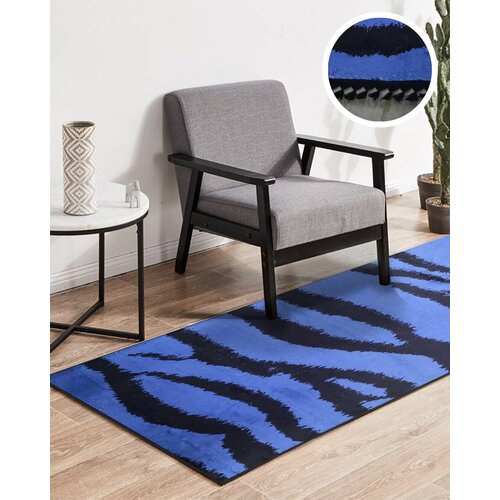 ARMONIA tepih staza sa resama 80cm x 200cm Tigar, Plava Slike