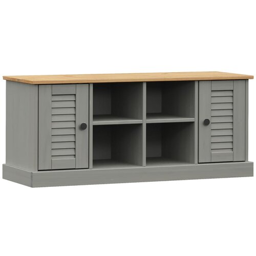 Maison Chic Klop za čevlje - Sedež za čevlje VIGO siva 106x35x45 cm trdna borovina, (21777404) Slike