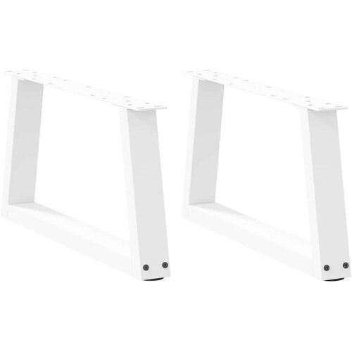  Noge blagovaonskog stola V-oblika 2 kom bijele 70x(30-31 3) cm Slike