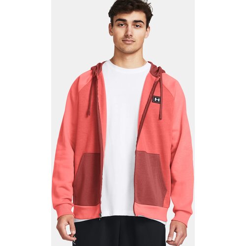 Under Armour UA Rival Flc FZ Colorblock-RED Cijene