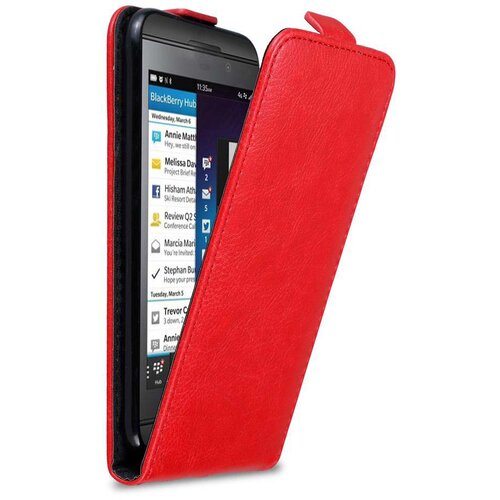Cadorabo Ohi&scaron;je, združljivo z Blackberry Z10 v rdeče jabolko - Za&scaron;čitni ovitek v obliki flipa z magnetnim zapiranjem, (20559170) Cene