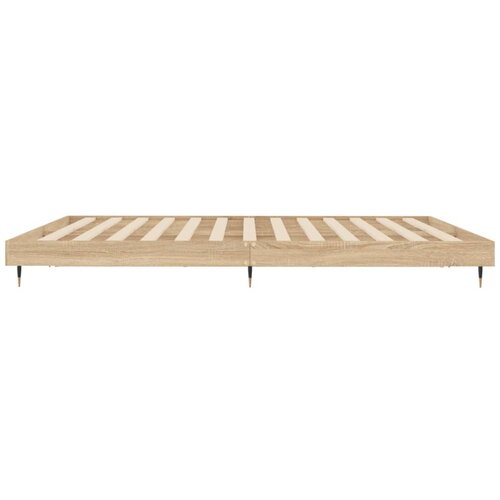  Okvir kreveta bez madraca 200x200 cm od konstruiranog drva Smeđa 200 x 200 cm Slike