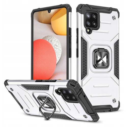 Wozinsky PANCERNE ETUI CASE Z UCHWYTEM DO SAMSUNG GALAXY A42 5G SREBRNE, (21974380) Cene