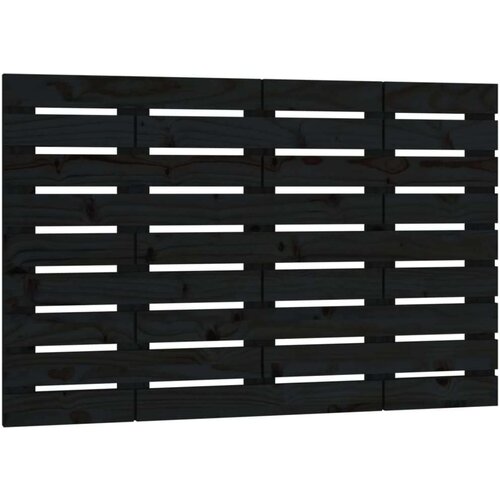  Zidno uzglavlje crni 81x3x63 cm od masivne borovine Slike