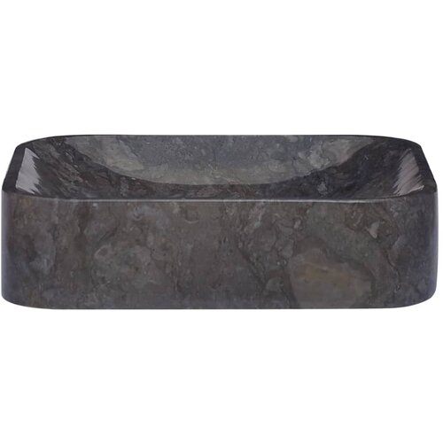 Maison Chic Umivalnik - Kopalna umivalnik - Lavabo črn 40x40x10 cm marmor, (21684974) Cene