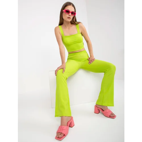 Italy Moda Set-DHJ-KMPL-15828-lime green