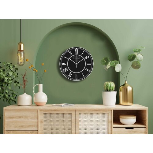 Wallity Zidni sat 1T261214-Gms2Gms, 35x35 cm, Crni Cene