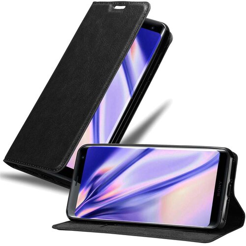 Cadorabo Ohi&scaron;je, združljivo z Sony Xperia XZ3 v nočna črna - Za&scaron;čitni ovitek z magnetnim zapiranjem, stoječo funkcijo in režo za kartice, (20549781) Cene