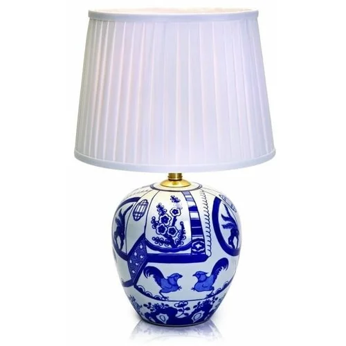 Markslöjd plavo-bijela stolna lampa Goteborg, visina 48 cm