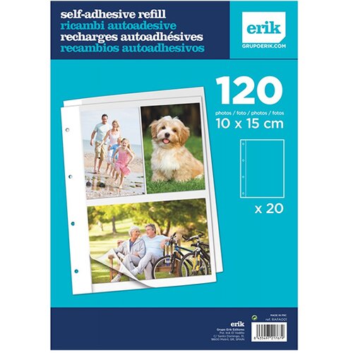 Grupo Erik Editores S. L. NADOMESTNI FOTO ALBUM S 40 SAMOLEPLJIVimi STRANMI, (20874084) Cene