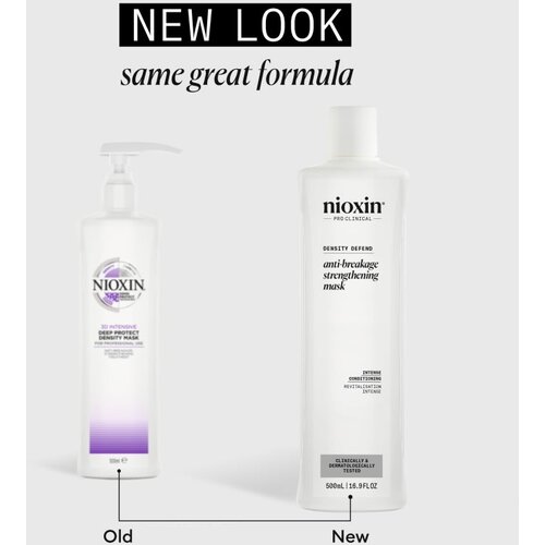 Nioxin Density Defend Anti-breakage Strengthening Mask maska za okrepitev las za po&amp;scaron;kodovane in krhke lase 500 ml Slike