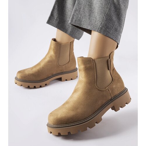 Big Star Beige insulated ankle boots Cene