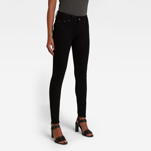 G-star Jeans - Midge Cody Mid Skinny Wmn Black Slike
