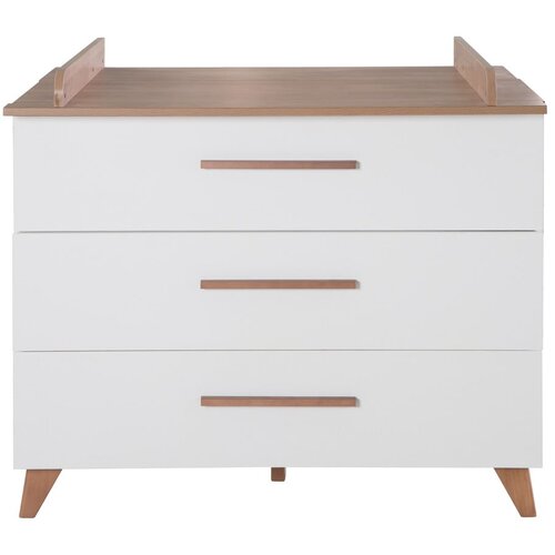 Roba Bela/naravna nizka otro&amp;scaron;ka komoda v hrastovem dekorju s previjalnim pultom 110x98 cm &amp;ndash; Slike