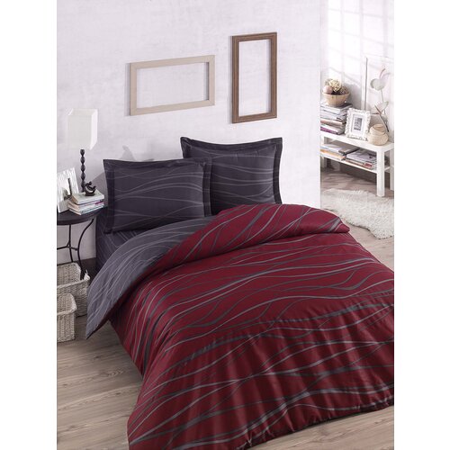 Aberto Design komplet posteljina Verda, 200x220 cm, 220x240 cm, Crvena-Antracit Cene