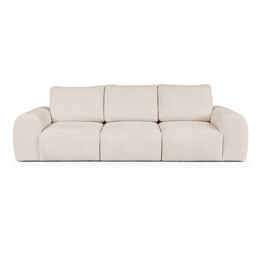 Rodier Kremno bela sedežna garnitura iz tkanine boucl&amp;eacute; 287 cm Mirel &amp;ndash; Slike