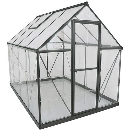 x Rastlinjak Palram Hybrid (247 x 185 x 208 cm, antracit) Cene