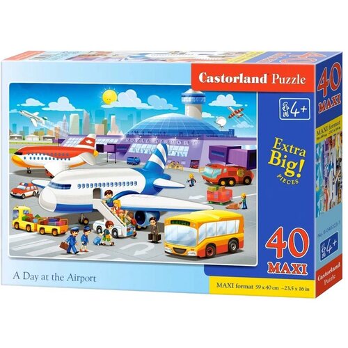 Castorland dječje puzzle 40kom - dan u zračnoj luci Slike