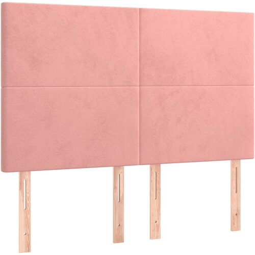  LED uzglavlje ružičasto 144x5x118/128 cm bar&amp;scaron;unasto Slike