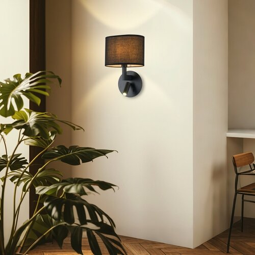  Brilagi - LED zidna lampa DAYA 1xE14/40W/230V + LED/3W crna Slike