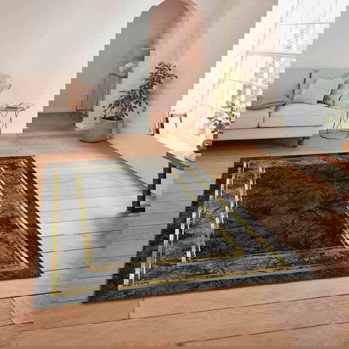 Conceptum Hypnose tepih HM-CRP25-38, pravougaoni, 180x280 cm, crno-zlatne boje Cene