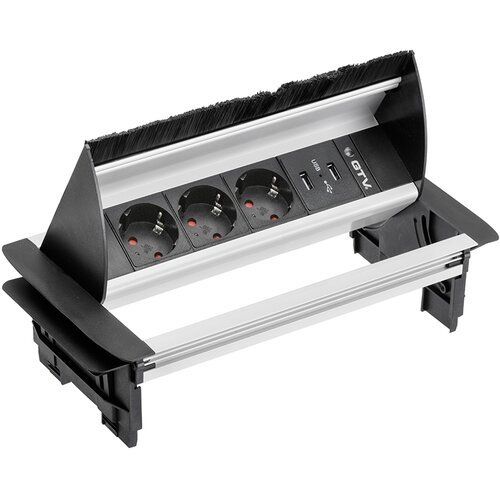 Gtv vgradna vtičnica za pisarne 3x 230V + 2x USB Cene