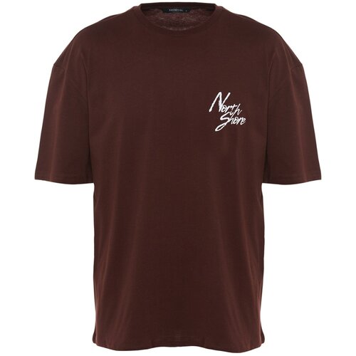Trendyol T-Shirt - Brown - Relaxed Slike