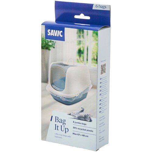 Savic Aseo Jumbo mačji WC mramor - Bag it up vrećice za posude za pijesak, Jumbo, 1 x 6 komada Cijene