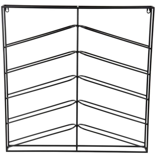 PT LIVING Crni zidni metalni držač za boce vina broj boca 10 kom 67x66x7,5 cm Cuadro – Cijene