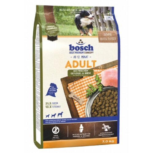Bosch suha hrana za pse s piščancem, 15 kg Cene