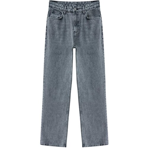 Trendyol gray High Waist Wide Leg Jeans Slike