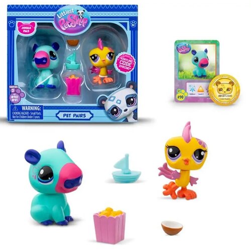 Mga Entertainment Littlest Pet Shop: Jungle Pals - Paket figur kapibara in papiga, Serija 2 Cene