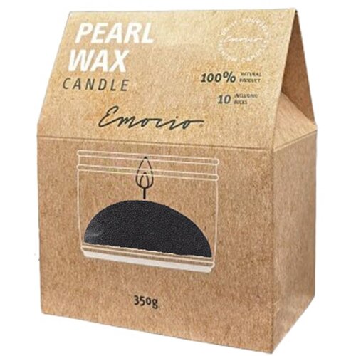 Emocio Pearl wax Black svijeća 350 g Slike