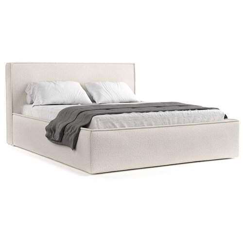 Maison de R&amp;ecirc;ve Krem tapecirani bračni krevet s prostorom za odlaganje s podnicom 180x200 cm Lounge L &amp;ndash; Slike
