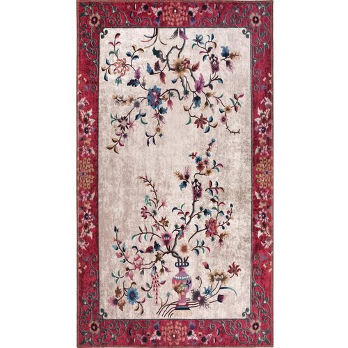 Vitaus Rdeče-kremna pralna preproga 150x80 cm - Vitaus Slike