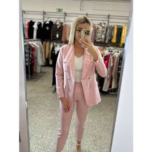 LIVIEN Pink elegant fabric pants Cene