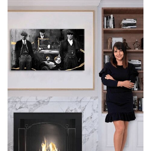  Slike na platnu - PREMIUM ART - braća Peaky Blinders 110x60 cm Cene