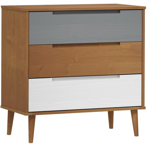 vidaXL Predalnik MOLDE rjav 80x40x80 cm trdna borovina, (20654498) Cene