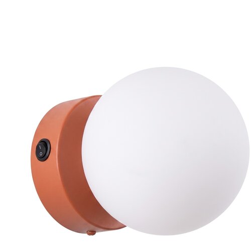 Sollux Lighting Stenska svetilka YOLI 1 rdeča oker s stikalom, (5000352090) Cene