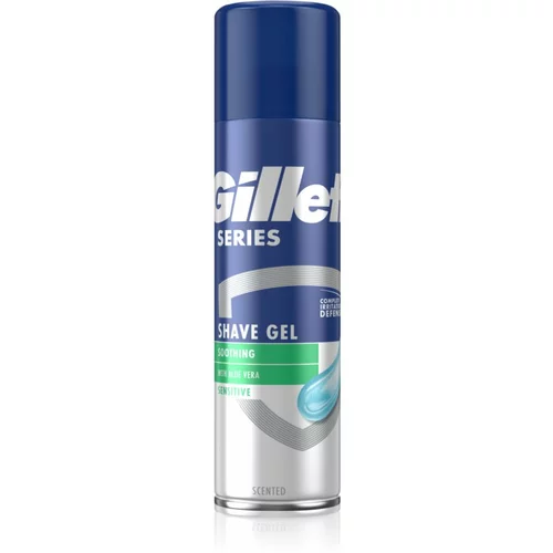 Gillette Series Sensitive gel za britje za moške 200 ml